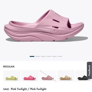 HOKA Ora Recovery Slide 3 – Pink Twighlight– Men’s 10 / Women’s 12